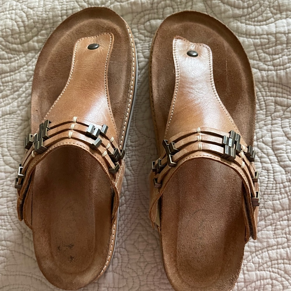 Taos leather sandals